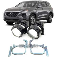 Линзы для фар Hyundai Santa Fe IV (TM) дорестайл [2018-2021] LED для замены на светодиодные Би-ЛЕД модули