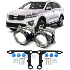 Линзы для фар Kia Sorento III (UM) дорестайл [2014-2018] для замены на светодиодные Би-ЛЕД модули