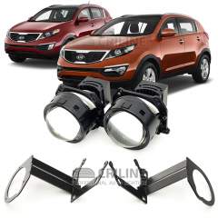 Линзы для фар Kia Sportage III (SL) [2010-2016] галоген для замены на светодиодные Би-ЛЕД модули