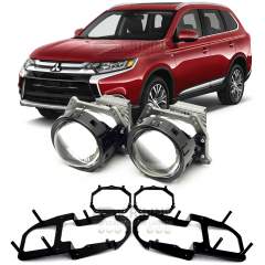 Линзы для фар Mitsubishi Outlander [2015-2018] LED для замены на светодиодные Би-ЛЕД модули