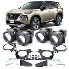 Линзы для фар Nissan X-Trail IV (T33) дорестайл [2022-н.в.] для замены на светодиодные Би-ЛЕД модули