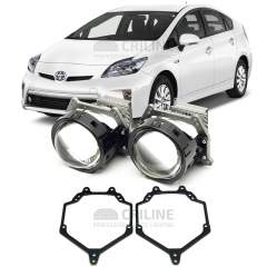 Линзы для фар Toyota Prius III (XW30) рестайл [2012-2016] ксенон для замены на светодиодные Би-ЛЕД модули