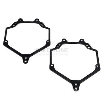Переходные рамки Toyota Prius III (XW30) рестайл [2012-2016] ксенон под линзы Hella 3r/5r, Би-Лед