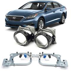 Линзы для фар Hyundai Sonata VII (LF) дорестайл [2014-2017] ксенон для замены на светодиодные Би-ЛЕД модули