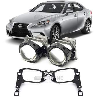 Линзы для фар Lexus IS250 III (XE30) [2013-2016] LED для замены на светодиодные Би-ЛЕД модули