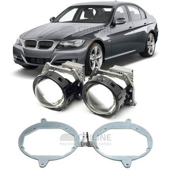Линзы для фар BMW 3-Series V (E90) рестайл [2008-2014] HiBeam для замены на светодиодные Би-ЛЕД модули