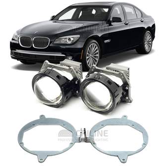 Линзы для фар BMW 7-Series V (F01) дорестайл [2008-2012] HiBeam для замены на светодиодные Би-ЛЕД модули