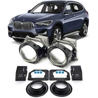 Линзы для фар BMW X1 II (F48) рестайл [2019-2023] LowBeam для замены на светодиодные Би-ЛЕД модули