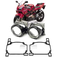 Линзы для фар Honda CBR600F4i [2001-2006] для замены на светодиодные Би-ЛЕД модули