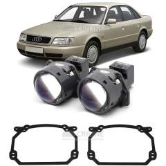 Линзы для фар Audi A6 I (C4) [1994-1997] для замены на светодиодные Би-ЛЕД модули