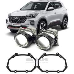 Линзы для фар Chery Tiggo 4 Pro I [2021-н.в.] для замены на светодиодные Би-ЛЕД модули