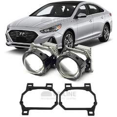 Линзы для фар Hyundai Sonata VII (LF) рестайл [2017-2019] галогеновая оптика для замены на светодиодные Би-ЛЕД модули