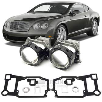 Линзы для фар Bentley Continental GT I [2005-2013] для замены на светодиодные Би-ЛЕД модули
