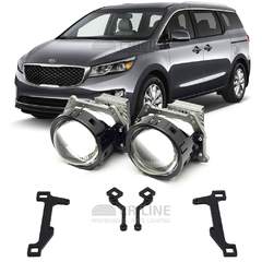 Линзы для фар Kia Carnival III (YP) дорестайл [2014-2018] для замены на светодиодные Би-ЛЕД модули
