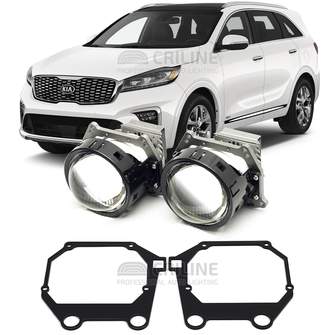 Линзы для фар Kia Sorento III (UM) рестайл [2017-2020] дальняя секция для замены на светодиодные Би-ЛЕД модули