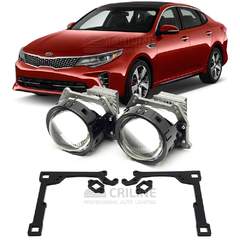 Линзы для фар Kia Optima IV (JF) дорестайл [2016-2018] USA для замены на светодиодные Би-ЛЕД модули