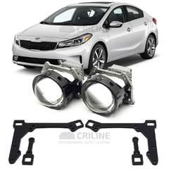 Линзы для фар Kia Cerato III (YD) рестайл [2016-2020] для замены на светодиодные Би-ЛЕД модули