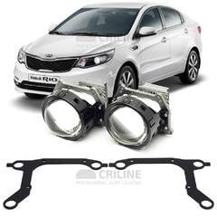 Линзы для фар Kia Rio III (QB) рестайл [2015-2017] для замены на светодиодные Би-ЛЕД модули