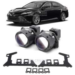 Линзы для фар Toyota Camry IX (XV70) [2017-2024] (штатная линза с вентилятором) для замены на светодиодные Би-ЛЕД модули