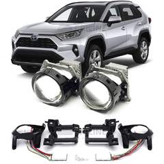 Линзы для фар Toyota RAV4 V (XA50) дорестайл [2018-2022] рынок USA максимальная комплектация для замены на светодиодные Би-ЛЕД модули