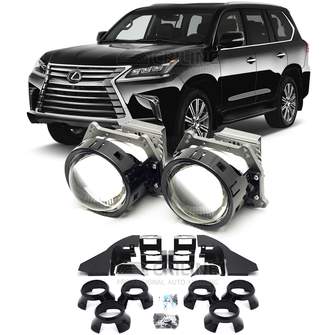Линзы для фар Lexus LX570 III (J200) 2-й рестайл [2015-2022] для замены на светодиодные Би-ЛЕД модули