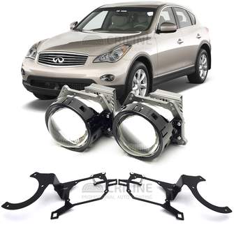Линзы для фар Infiniti EX35 I (J50) [2007-2013] для замены на светодиодные Би-ЛЕД модули