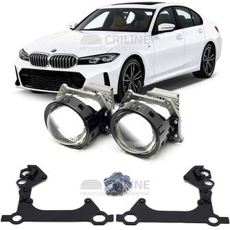 Линзы для фар BMW 3-Series VII (G20) рестайл [2022-н.в.] внутренняя линза для замены на светодиодные Би-ЛЕД модули