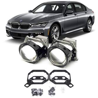 Линзы для фар BMW 7-Series VI (G11/G12) дорестайл [2015-2019] LED оптика HiBeam для замены на светодиодные Би-ЛЕД модули