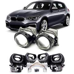 Линзы для фар BMW 1-Series II (F20) рестайл [2015-2020] для замены на светодиодные Би-ЛЕД модули