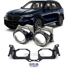 Линзы для фар BMW X5 IV (G05) рестайл [2023-н.в.] наружний LowBeam для замены на светодиодные Би-ЛЕД модули
