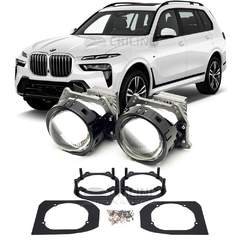 Линзы для фар BMW X7 I (G07) рестайл [2022-н.в.] наружний LowBeam для замены на светодиодные Би-ЛЕД модули