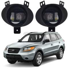 Светодиодные противотуманные фары Hyundai Santa Fe II [CM] дорестайл [2006-2009] Tandem SE Straight