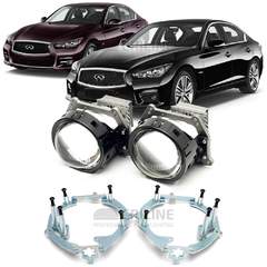 Линзы для фар Infiniti Q50 IV (V37) [2014-2021] AFS для замены на светодиодные Би-ЛЕД модули