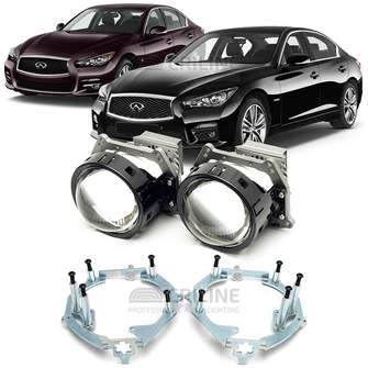 Линзы для фар Infiniti Q50 IV (V37) [2014-2021] AFS для замены на светодиодные Би-ЛЕД модули