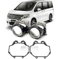 Линзы для фар Honda Stepwgn IV (RK) рестайл [2012-2015] для замены на светодиодные Би-ЛЕД модули