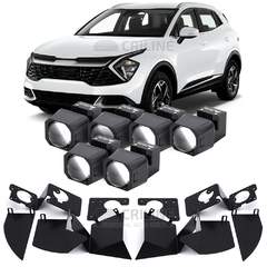 Линзы для фар Kia Sportage V (NQ5) дорестайл [2021-н.в.] LED рефлектор (рынок Казахстан/Корея) для замены на светодиодные Би-ЛЕД модули