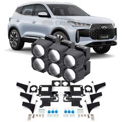 Линзы для фар Chery Tiggo 4 I 2-й рестайл [2024-н.в.] для замены на светодиодные Би-ЛЕД модули