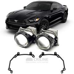 Линзы для фар Ford Mustang VI (S550) дорестайл [2013-2017] для замены на светодиодные Би-ЛЕД модули