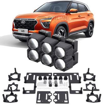 Линзы для фар Hyundai ix25 II (SU2c) дорестайл [2019-2021] для замены на светодиодные Би-ЛЕД модули