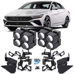 Линзы для фар Hyundai Elantra VII (CN7) рестайл [2023-н.в.] для замены на светодиодные Би-ЛЕД модули