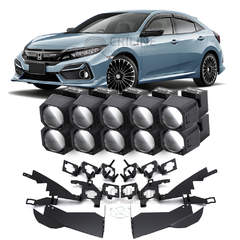 Линзы для фар Honda Civic X (FK) [2015-2021] LED рефлектор для замены на светодиодные Би-ЛЕД модули