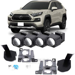 Линзы для фар Toyota RAV4 V (XA50) рестайл [2021-2025] LED для замены на светодиодные Би-ЛЕД модули