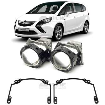 Линзы для фар Opel Zafira III (C) дорестайл [2011-2016] (установка на штатную рамку) для замены на светодиодные Би-ЛЕД модули