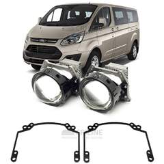 Линзы для фар Ford Tourneo Custom I (M1 LRF) дорестайл [2012-2018] для замены на светодиодные Би-ЛЕД модули