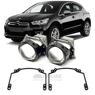 Линзы для фар Citroen DS4 I (N) дорестайл [2012-2016] для замены на светодиодные Би-ЛЕД модули