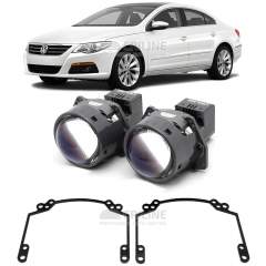 Линзы для фар Volkswagen Passat CC I (B6) [2008-2012] для замены на светодиодные Би-ЛЕД модули