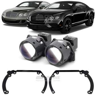 Линзы для фар Bentley Continental GT II [2012-2018] для замены на светодиодные Би-ЛЕД модули