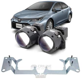Линзы для фар Toyota Corolla XI (E180) рестайл [2016-2019] LED для замены на светодиодные Би-ЛЕД модули