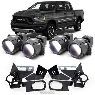 Линзы для фар Dodge RAM 1500 (II) [2018-2024] LED рефлектор для замены на светодиодные Би-ЛЕД модули