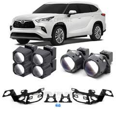 Линзы для фар Toyota Highlander IV (XU70) [2019-2024] для замены на светодиодные Би-ЛЕД модули